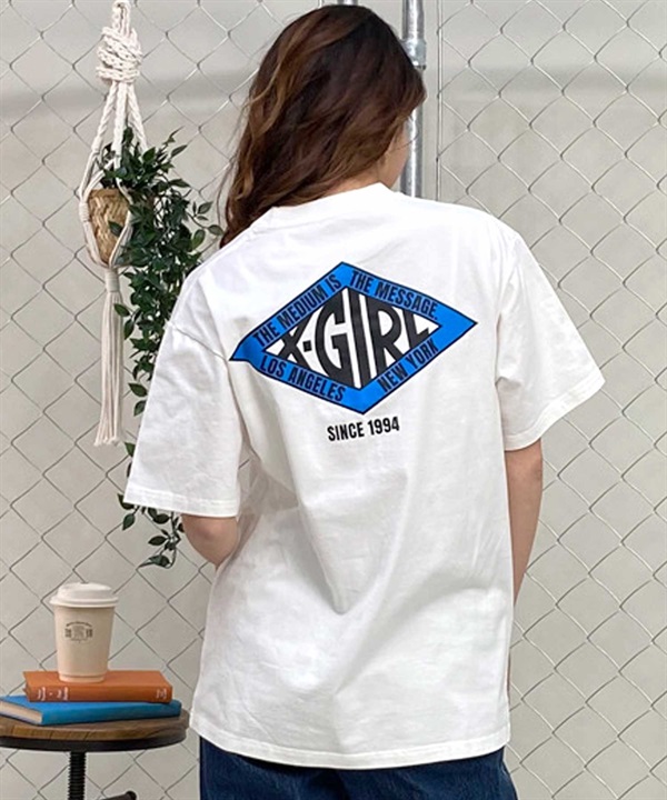 【マトメガイ対象】X-girl/エックスガール DIAMOND LOGO SS TEE 105242011038 レディース  Tシャツ ムラサキスポーツ限定