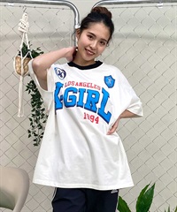 X-girl/エックスガール GAME SHIRT SS BIG TEE 105242011040 レディース  Tシャツ ムラサキスポーツ限定