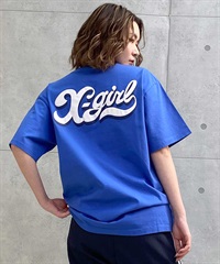 X-girl/エックスガール LETTERING LOGO SS TEE 105242011042 レディース Tシャツ ムラサキスポーツ限定