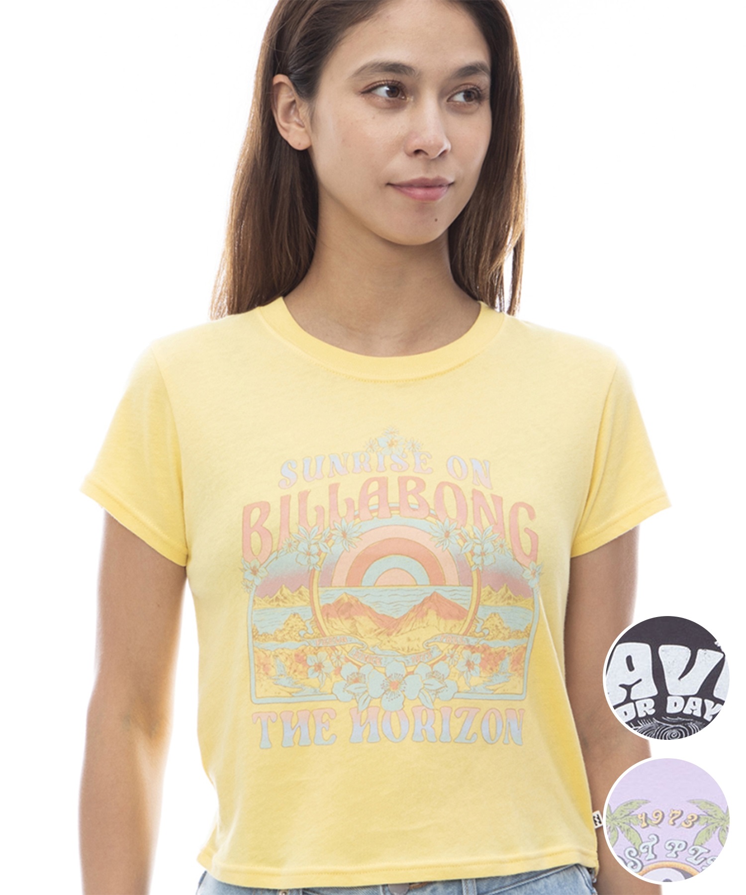 BILLABONG ビラボン BABY FIT GRAPHIC TEE BE013-216 レディース 半袖Tシャツ(YZN0-M)