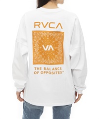 RVCA ルーカ BANDANA LS TEE レディース 長袖 Tシャツ ロンT バックプリント ペイズリー柄 バンダナ柄 BD043-055