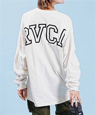 RVCA/ルーカ レディース 長袖Tシャツ ワイドシルエット 薄手 バックロゴ BD044-065