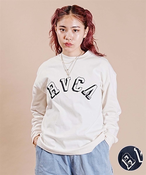 RVCA/ルーカ ARCH RVCA LS TEE ロンＴ BD044-070(WHT-S)