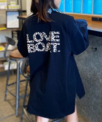 LOVE BOAT/ラブボート レディース ヒョウ柄 ロゴロンT LB-LST03