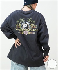 BILLABONG ビラボン レディース ロンT プリント オーバーサイズ 長袖Tシャツ BE013-051(SCS-M)