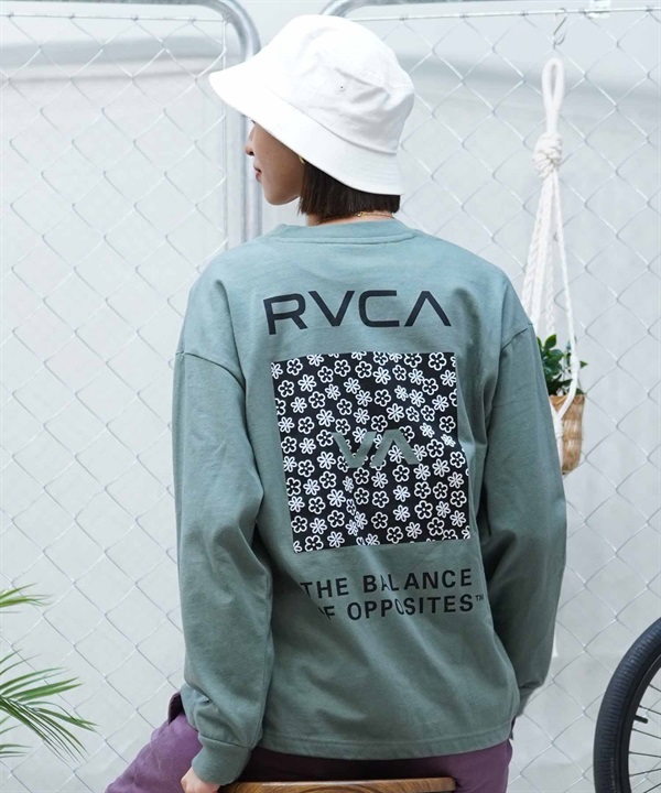 RVCA ルーカ レディース ロンT 長袖Tシャツ バックプリント オーバーサイズ BE043-050