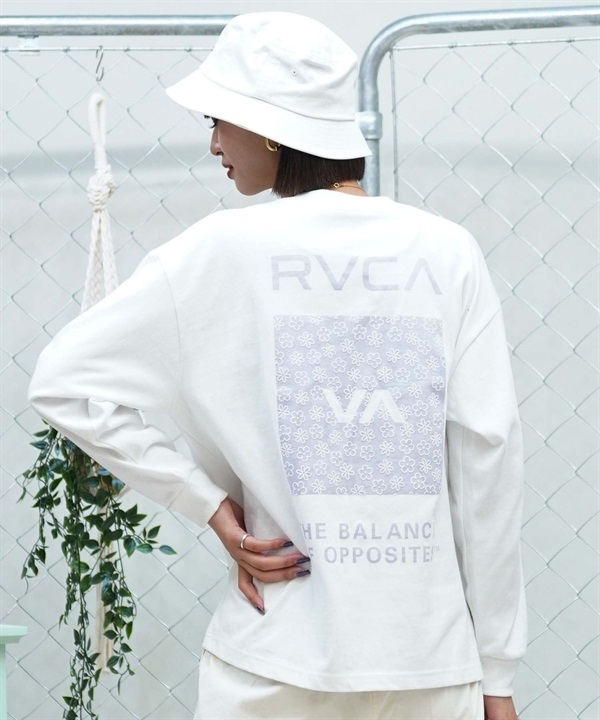 【クーポン対象】RVCA ルーカ レディース ロンT 長袖Tシャツ バックプリント オーバーサイズ BE043-050