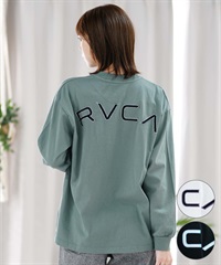 【クーポン対象】RVCA ルーカ レディース ロンT 長袖Tシャツ オーバーサイズ ロゴ BE043-053