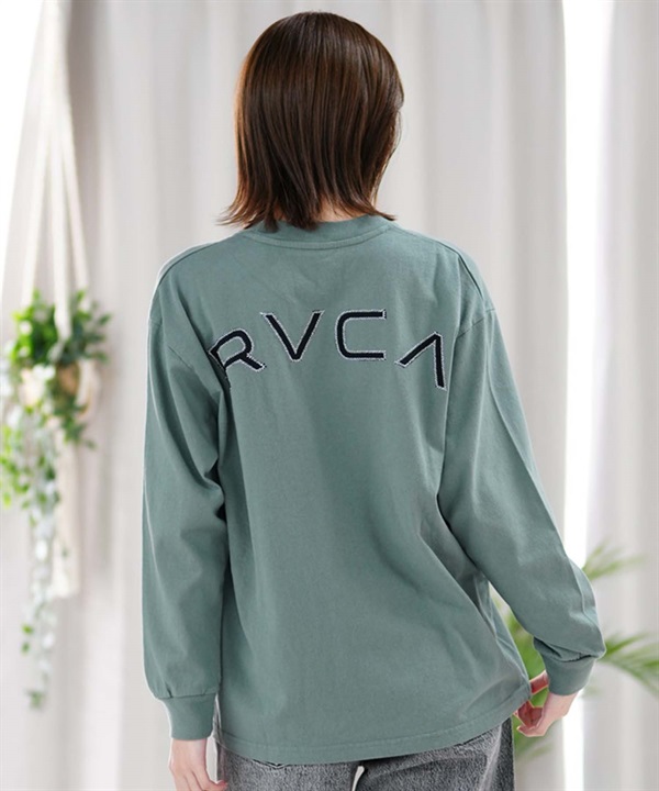 RVCA ルーカ レディース ロンT 長袖Tシャツ オーバーサイズ ロゴ BE043-053