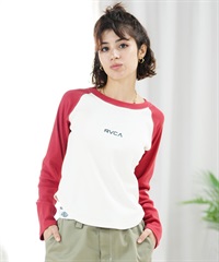 RVCA ルーカ レディース ロンT 長袖Tシャツ ショート丈 BE043-055