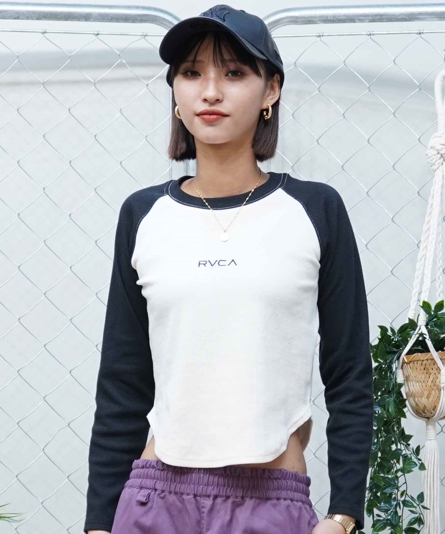 RVCA ルーカ レディース ロンT 長袖Tシャツ ショート丈 BE043-055(PTK-S)