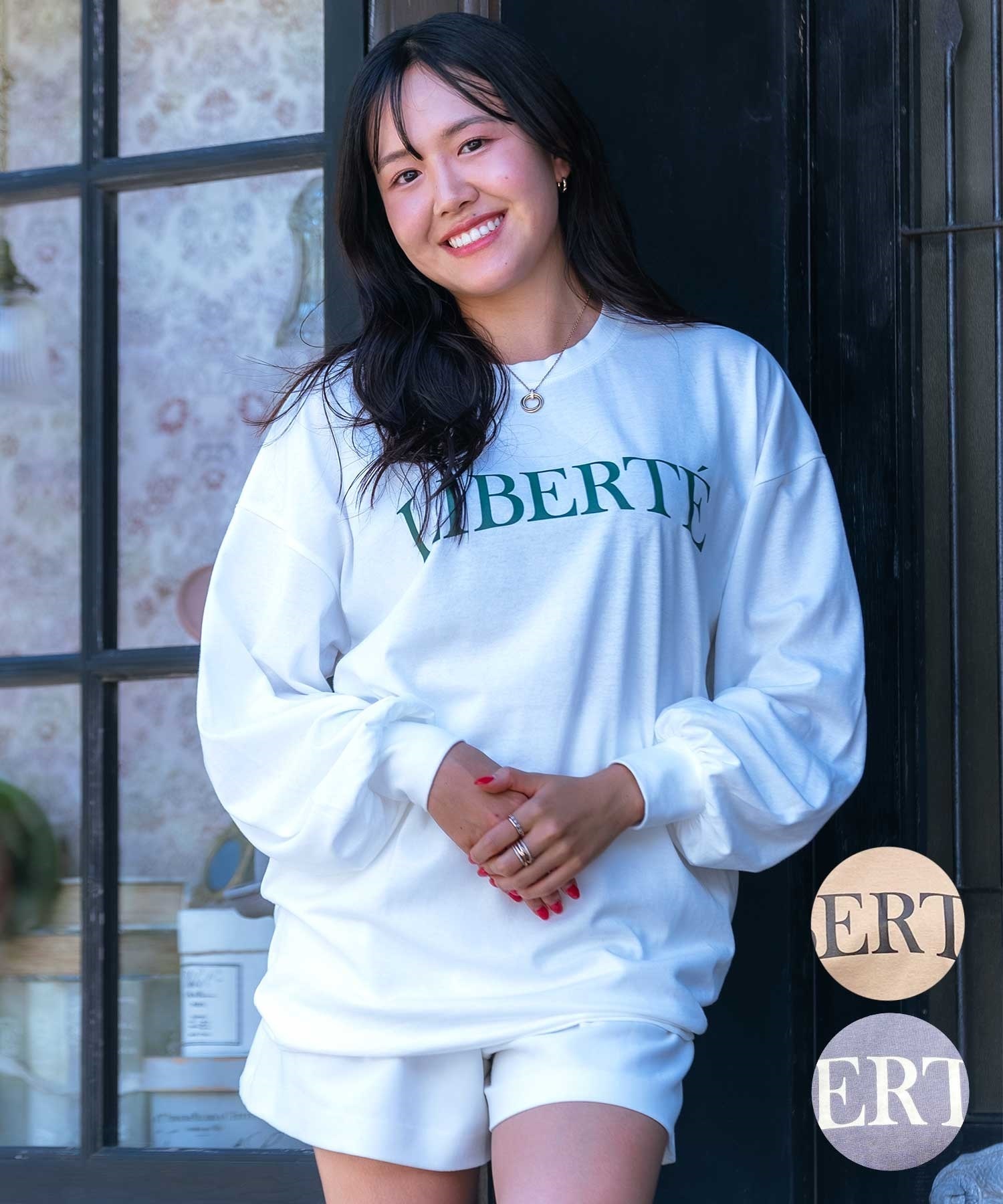 RIKKA リッカファム BUY2 RF23FW09 レディース 長袖Tシャツ(WHT-F)