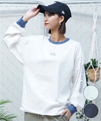 adidas アディダス レディース 長袖 Tシャツ ロンT オーバーサイズ クルーネック ルーズフィット JSY07