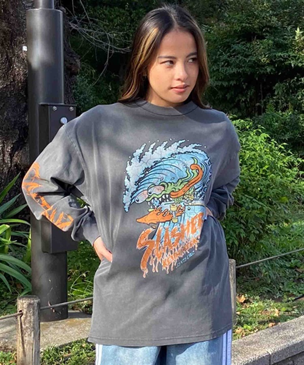 【マトメガイ対象】【ムラサキスポーツ限定】SANTACRUZ サンタクルーズ レディース ロンT 長袖Tシャツ リラックスシルエット 502241434