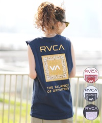 RVCA ルーカ タンクトップ レディース バックプリント FLOWER BANDANA CUTOFF TANKTOP E04C-P35(KYJ0-M)