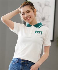 ROXY ロキシー レディース 半袖 ポロシャツ ショート丈 ボタン