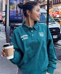 ポロシャツ ポロ SUNSHINE MINDSET/ロキシー長袖ポロシャツ レディース ROXY ポロシャツ ポロ SUNSHINE MINDSET/ロキシー長袖ポロシャツ