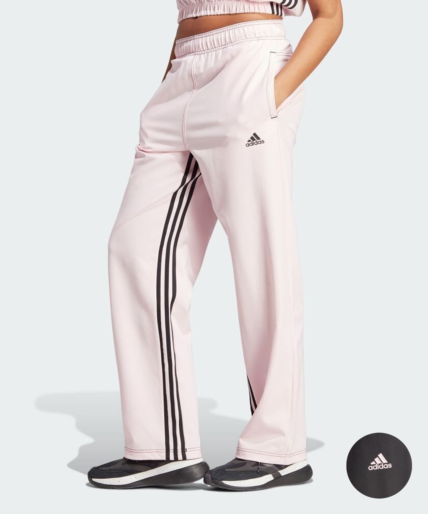 adidas/アディダス ダンス スリーストライプス ワイドレッグパンツ adidas/アディダス ダンス スリーストライプス ワイドレッグパンツ