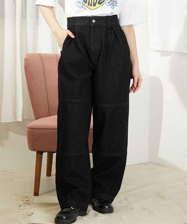 【クーポン対象】RVCA ルーカ RECESSION DOUBLE KNEE PANTS レディース ダブルニー ペインターパンツ ロングパンツ BE043-710