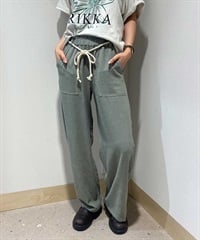 【マトメガイ対象】RIKKA FEMME リッカファム レディース ロンパン ロングパンツ リネン ストレートパンツ RF24SS19