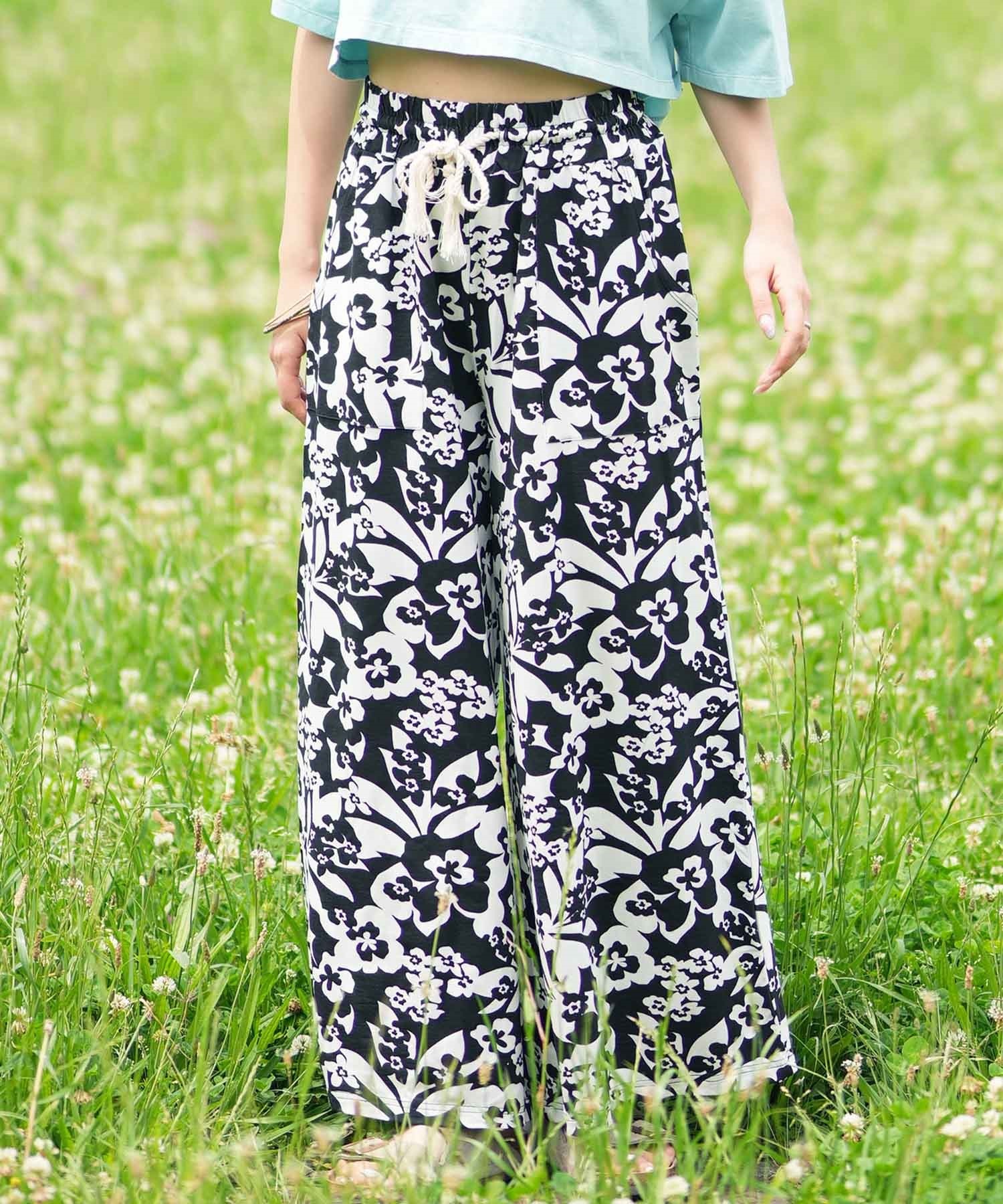 BILLABONG ビラボン ガウチョパンツ レディース ロングパンツ イージーパンツ 花柄 BE01C-700(BPB-M)