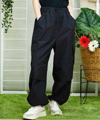 ROXY ロキシー レディース カーゴパンツ ロングパンツ ルーズシルエット ワンポイント RPT242612T(BLK-M)
