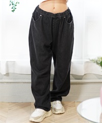 ROXY ロキシー レディース ロングパンツ ルーズシルエット ワンポイント RPT245611T(BBK-M)