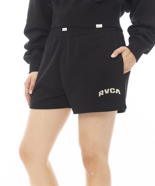 RVCA ルーカ BOXER SWEAT PANTS レディース スウェット ショートパンツ セットアップ対応 BE043-611