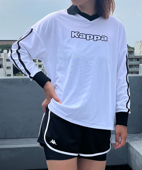 KAPPA カッパ 水着 レディース 3点セット 長袖ラッシュガード ブラトップ ハーフパンツ 324056