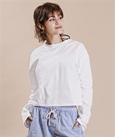 OP オーピー ルーズシルエット 無地ロンT ロングスリーブTEE ラッシュガード 523459(WHT-M)