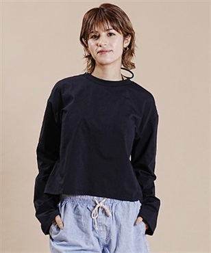 OP オーピー ルーズシルエット 無地ロンT ロングスリーブTEE ラッシュガード 523459