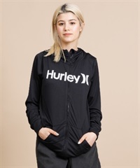 Hurley ハーレー WRG2320015 レディース ラッシュガード 長袖 ジップアップ パーカー UVカット 水陸両用 ユーティリティ KX1 E11(BK-S)