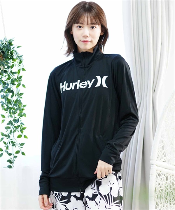 【マトメガイ対象】Hurley ハーレー WRG2320016 レディース ラッシュガード 長袖 ジップアップ UVカット 水陸両用 ユーティリティ KX1 E11