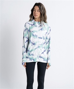 ROXY ロキシー RLY231031 レディース ラッシュガード 長袖 ジップアップ パーカー フーディー UVカット 水陸両用 ユーティリティ KX1 D28