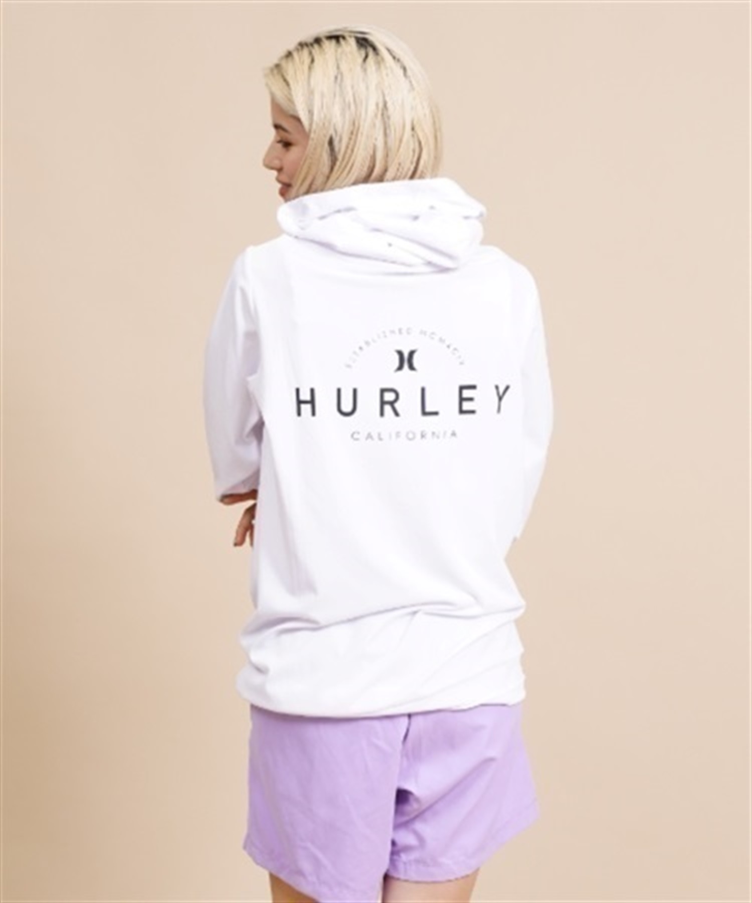 Hurley ハーレー WRG2320028 レディース ラッシュガード 長袖 ジップアップ パーカー UVカット 水陸両用 ユーティリティ KX2 E11(WT-S)