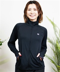 BILLABONG ビラボン ラッシュガード ハイネック ジップアップ 吸水速乾 UVケア レディース BE013-863(BLK-M)