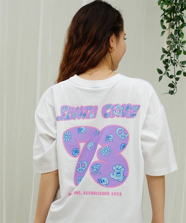 SANTACRUZ サンタクルーズ レディース ラッシュガード Tシャツ 半袖 水陸両用 ユーティリティ UVカット 502242635 ムラサキスポーツ限定