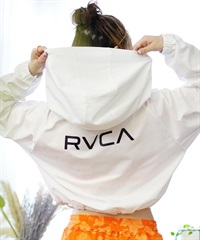 【クーポン対象】RVCA ルーカ レディース ラッシュガード パーカー ジップアップ 長袖 ショート丈 バックプリント 水陸両用 ユーティリティ UVカット BE04C-853