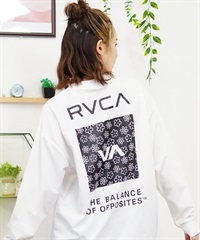 【クーポン対象】RVCA ルーカ レディース ラッシュガード Tシャツ 長袖 ロンT バックプリント 水陸両用 ユーティリティ UVカット BE04C-P81