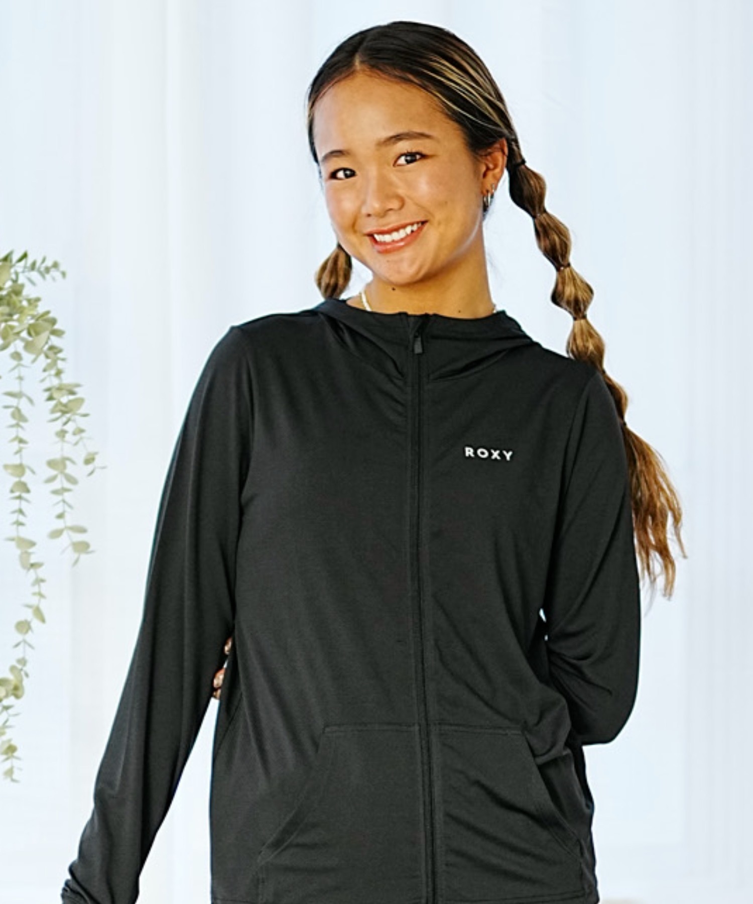 ROXY ロキシー ZIP  RLY241616T レディース ラッシュガード(BLK-M)