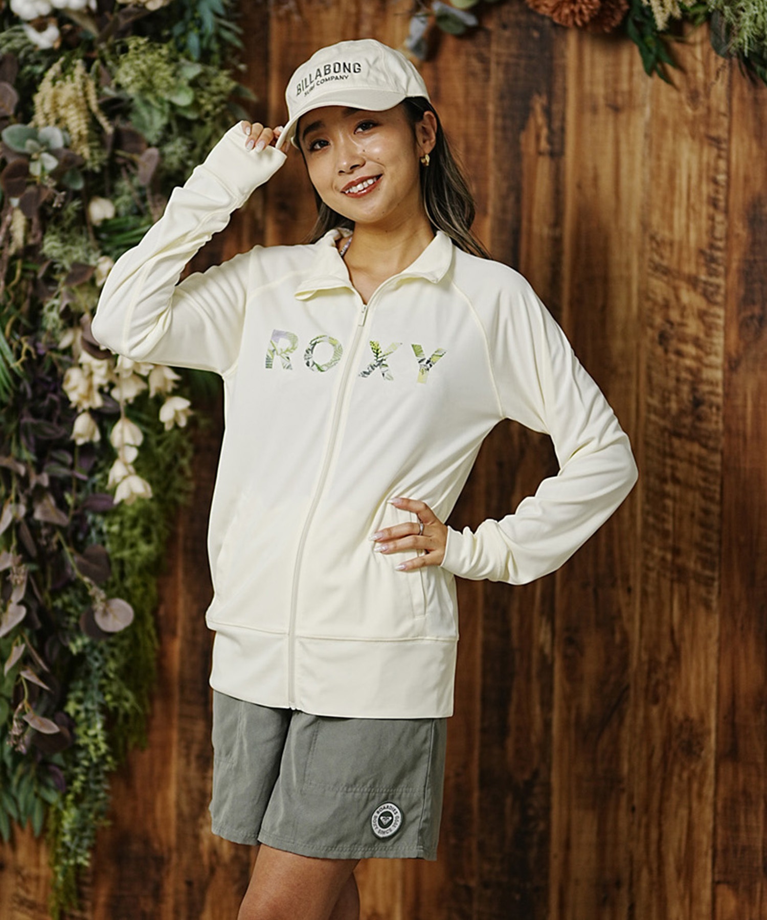 ROXY ロキシー ZIP/SRLY241028 RLY241028 レディース水着 ラッシュガード(OWT-S)