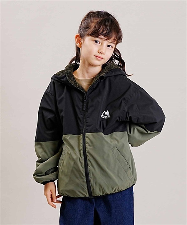 【マトメガイ対象】ELEMENT/エレメント TRADE JACKET YOUTH キッズ アウター リバーシブル ボア ナイロン ジャケット BD026-782