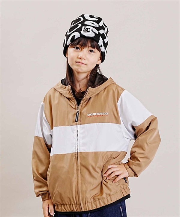 DC/ディーシー 23 KD CB HOODED JACKET23 キッズ カラーブロック 薄ジャケット スケートボード 撥水 YJK234524