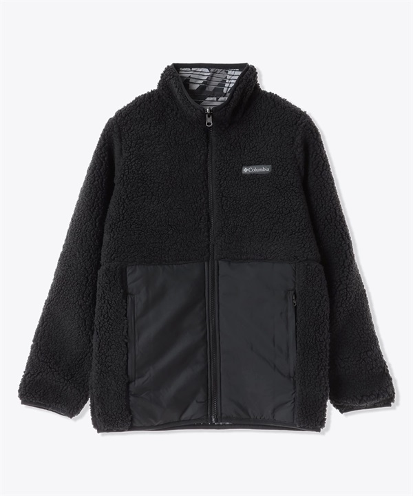 【マトメガイ対象】Columbia/コロンビア Hakatai Reversible Full Zip ハカタイリバーシブルフルジップ キッズ アウター ボアフリース AY4576