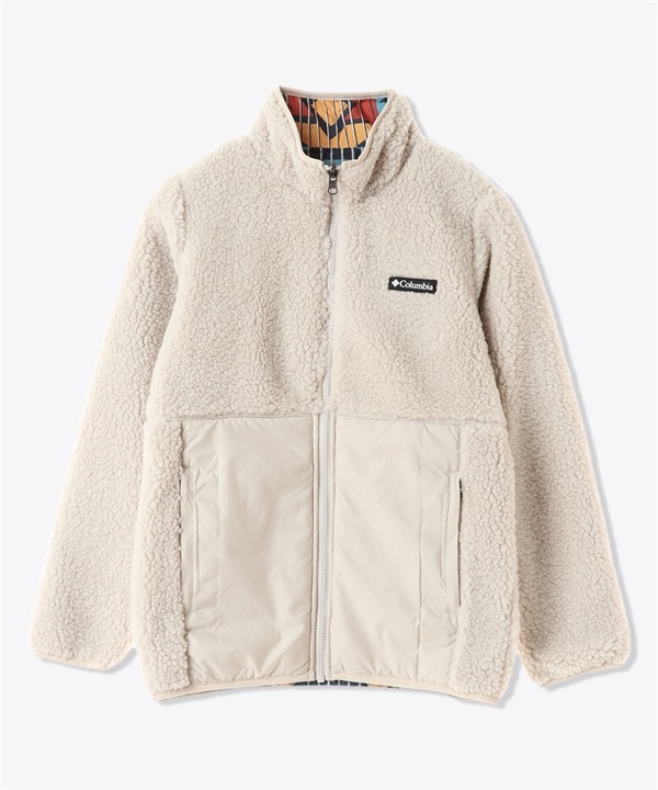 【マトメガイ対象】Columbia/コロンビア Hakatai Reversible Full Zip ハカタイリバーシブルフルジップ キッズ アウター ボアフリース AY4576