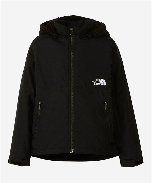 THE NORTH FACE/ザ・ノース・フェイス Compact Nomad Jacket コンパクトノマドジャケット キッズ マウンテンパーカー ブラック 防寒 撥水 NPJ72257 K