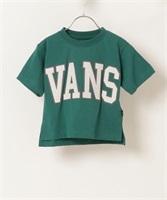 【マトメガイ対象】VANS バンズ LOGO 123R5010523 キッズ ジュニア 半袖Tシャツ KK1 D22(GY-S)