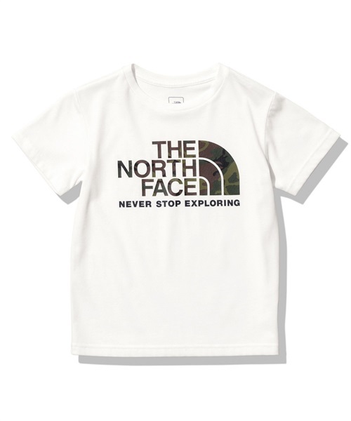 THE NORTH FACE ザ・ノース・フェイス S/S Camo Logo Tee NTJ32359 W キッズ ジュニア 半袖 Tシャツ 100cm～150cm(W-100)