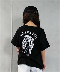 【ムラサキスポーツ限定】 LURKING CLASS ラーキングクラス PIE TIL I DIE TEE キッズ 半袖 Tシャツ ST24STM03K(BLACK-130cm)