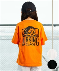 【ムラサキスポーツ限定】 LURKING CLASS ラーキングクラス BASIC LOGO TEE キッズ 半袖 Tシャツ ST24STM01K(ORG-130cm)